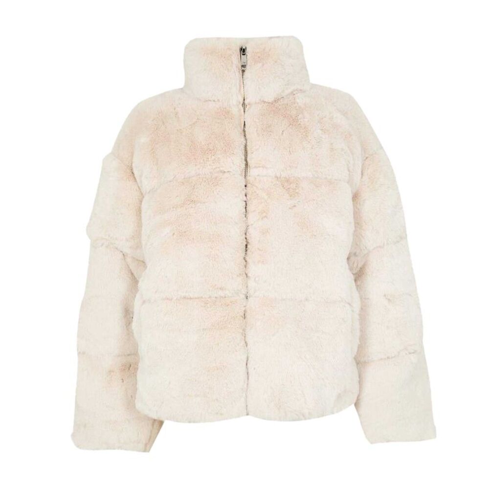 Jack Wills Womens/Ladies Faux Fur Puffer Jacket / Cream